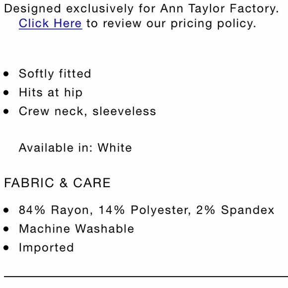 NWT Ann Taylor shell - Picture 4 of 4